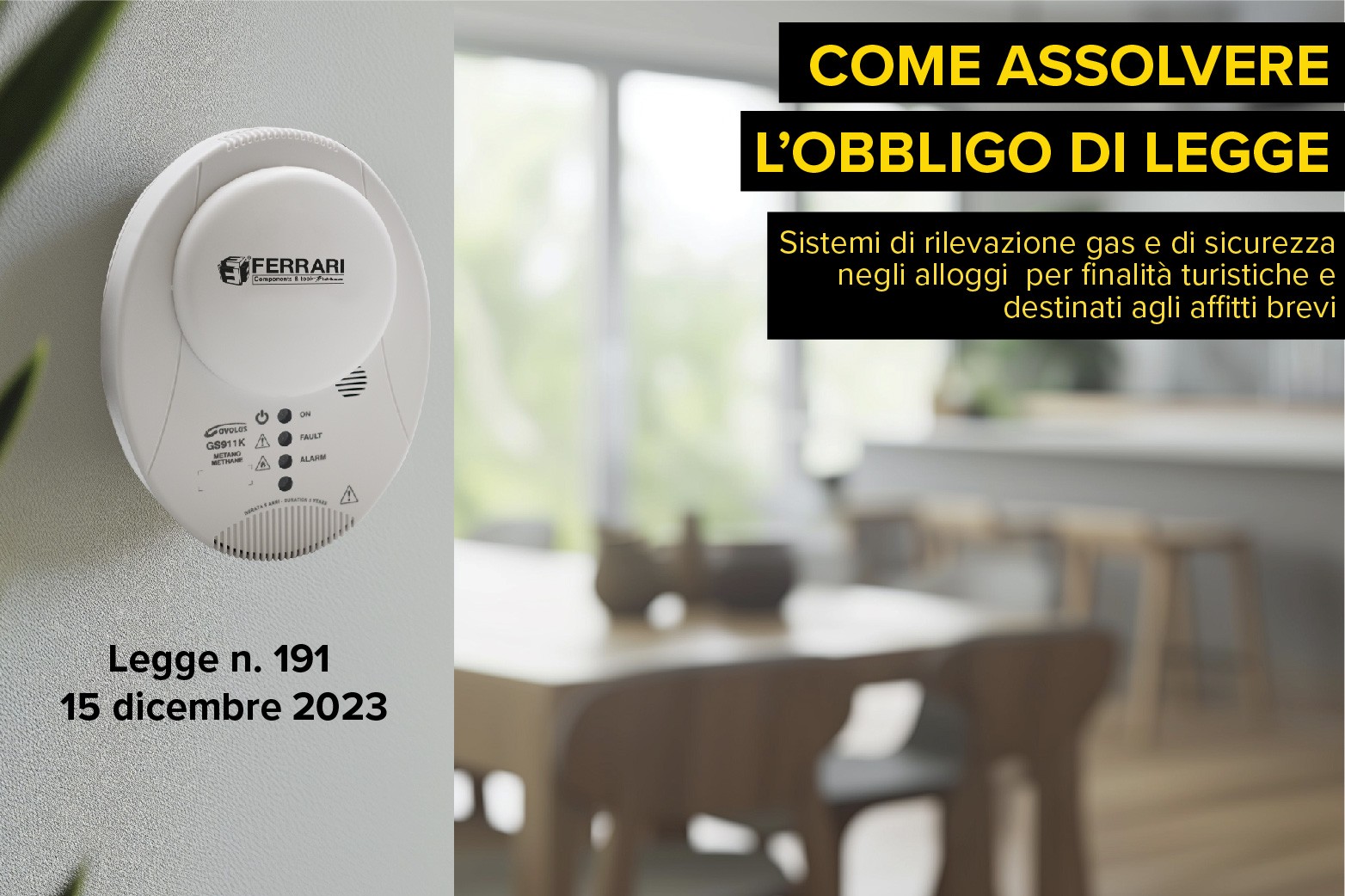 Sistemi di rilevazione gas e di sicurezza.