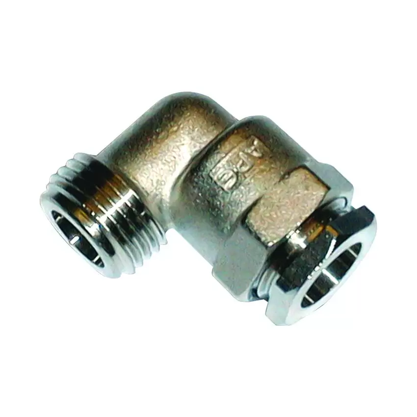 GOMITO CON OGIVA IN OTTONE NICHELATO