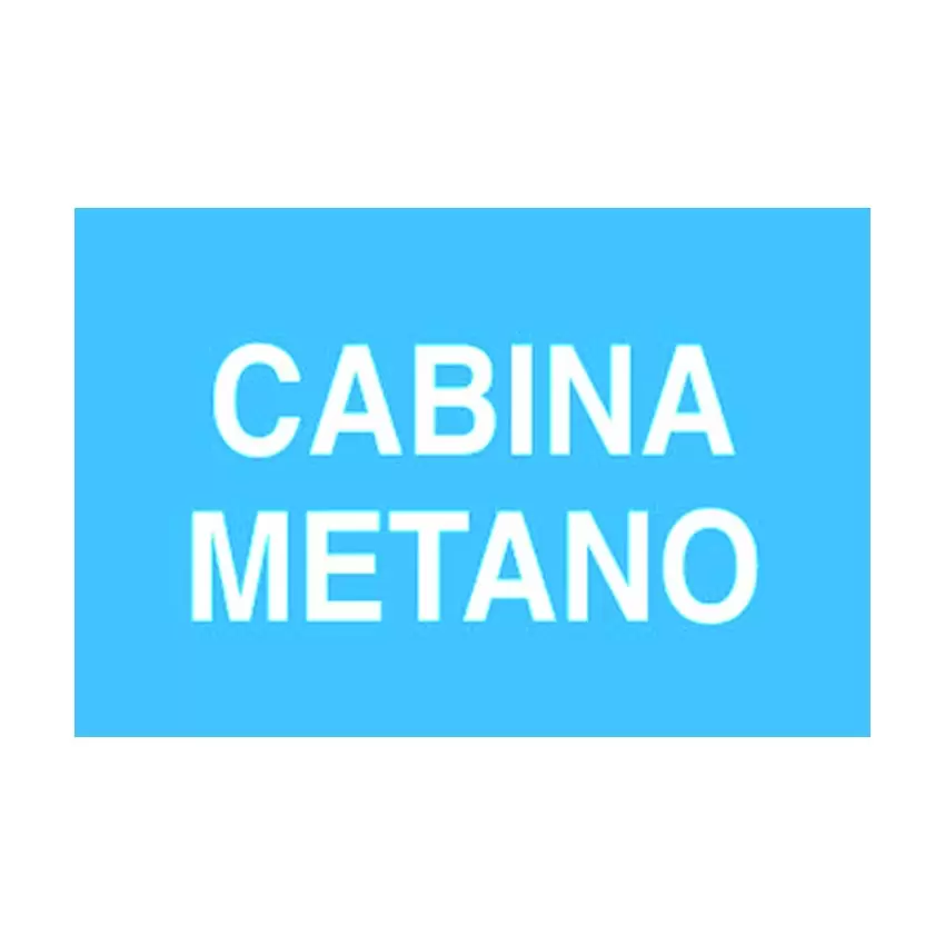 CARTELLO CABINA METANO