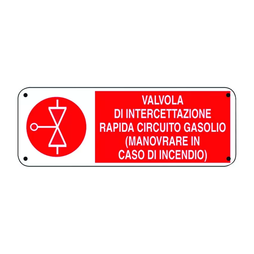 CARTELLO INTERCETTAZIONE RAPIDA GASOLIO