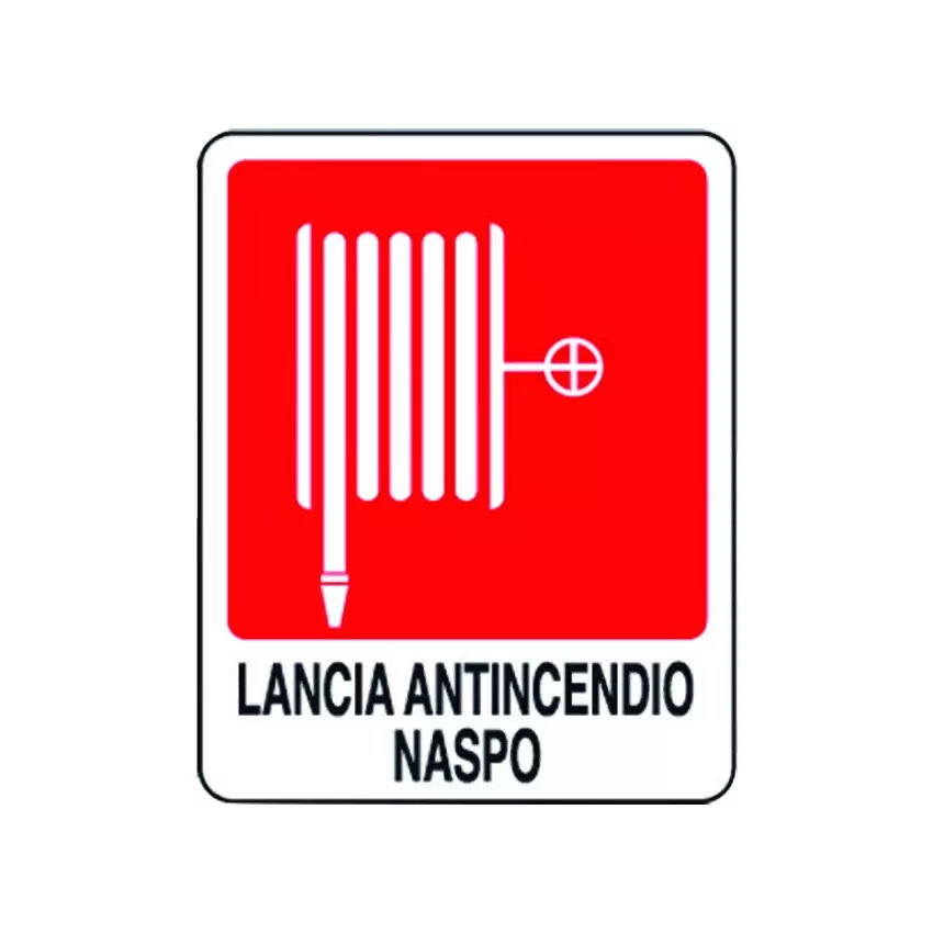 CARTELLO LANCIA ANTINCENDIO NASPO