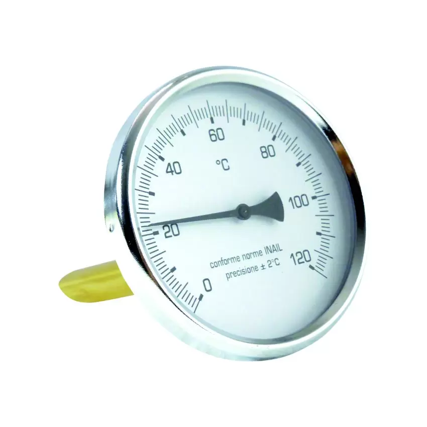 TERMOMETRO BIMETALLICO ATTACCO POSTERIORE Ø 80