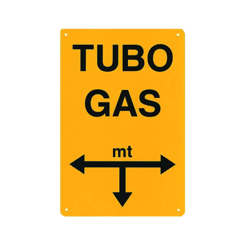 CARTELLO TUBO GAS
