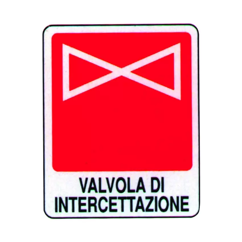 CARTELLO VALVOLA DI INTERCETTAZIONE
